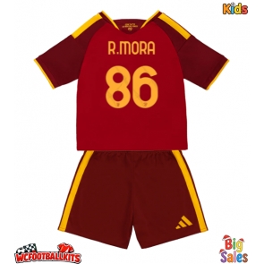 AS Roma Rodrigo Mora #86 Replica Home Stadium Kit for Kids 2026-27 Short Sleeve (+ pants)